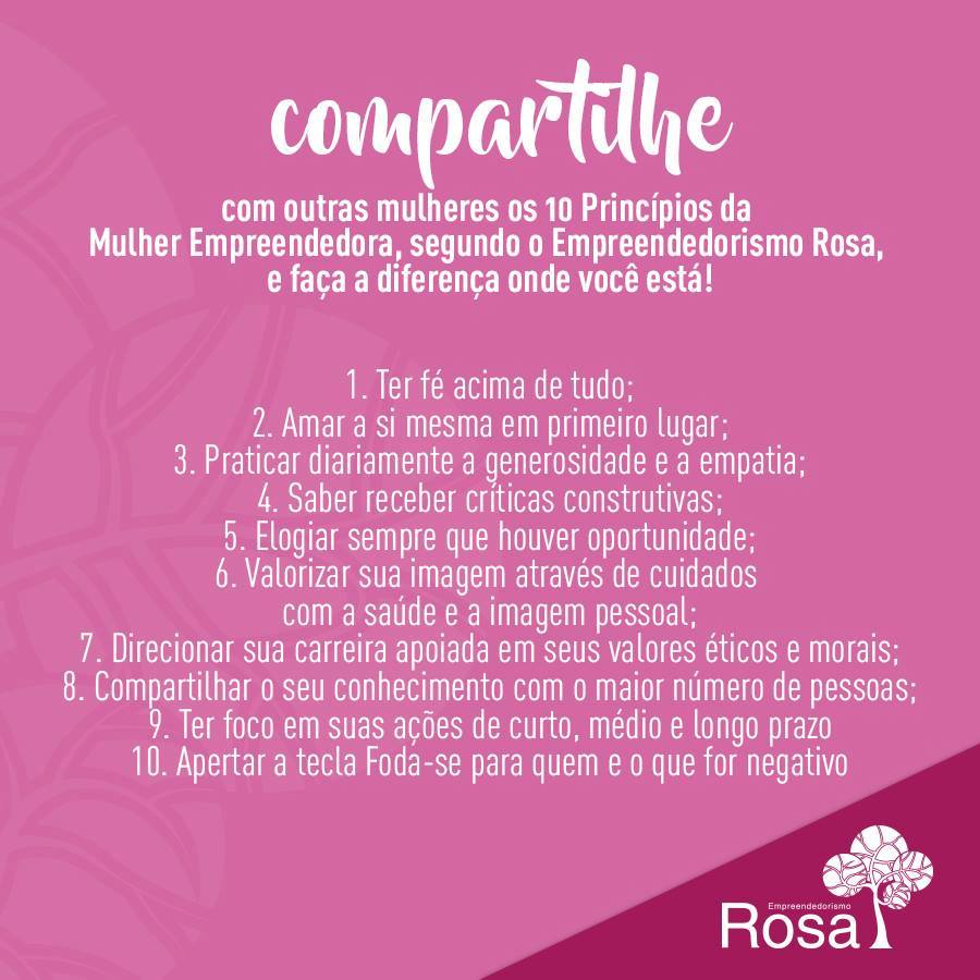 Fonte da Imagem : Empreendedorismo Rosa