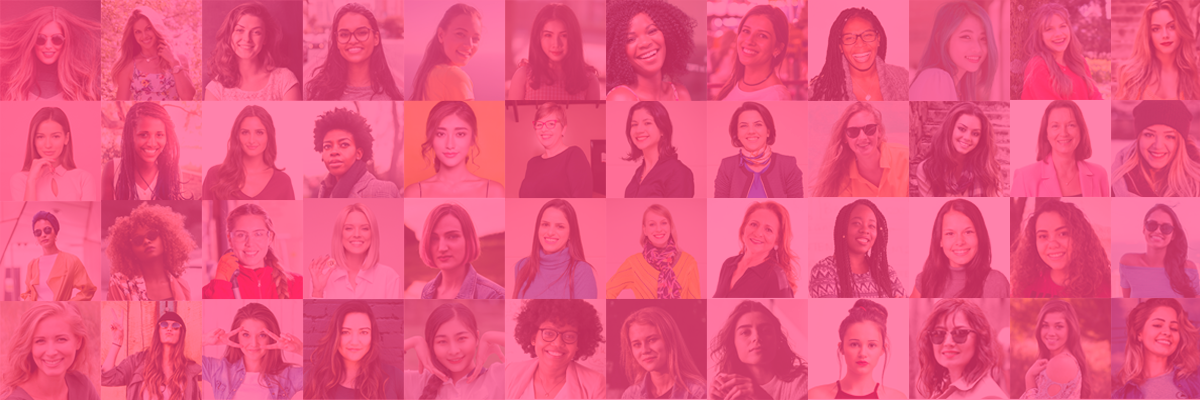 Imagem de várias mulheres mostrando sua diversidade étnica e de aparência fisica.